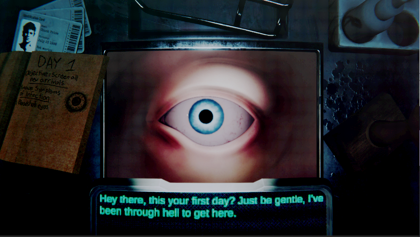 An Eye for Infection - Gameplay with dialogue