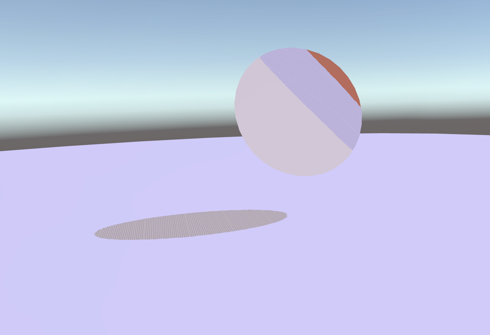 Toon shader showing hatched shadows