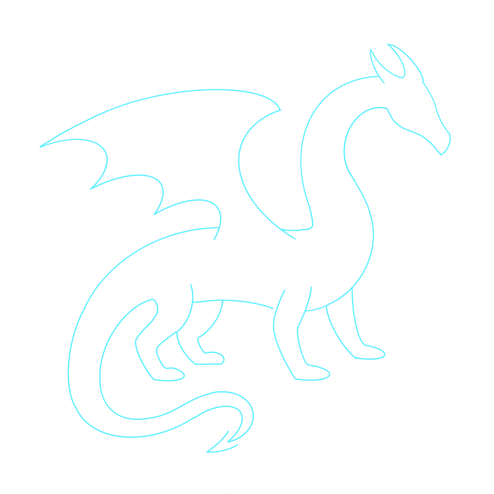 Draco constellation illustration