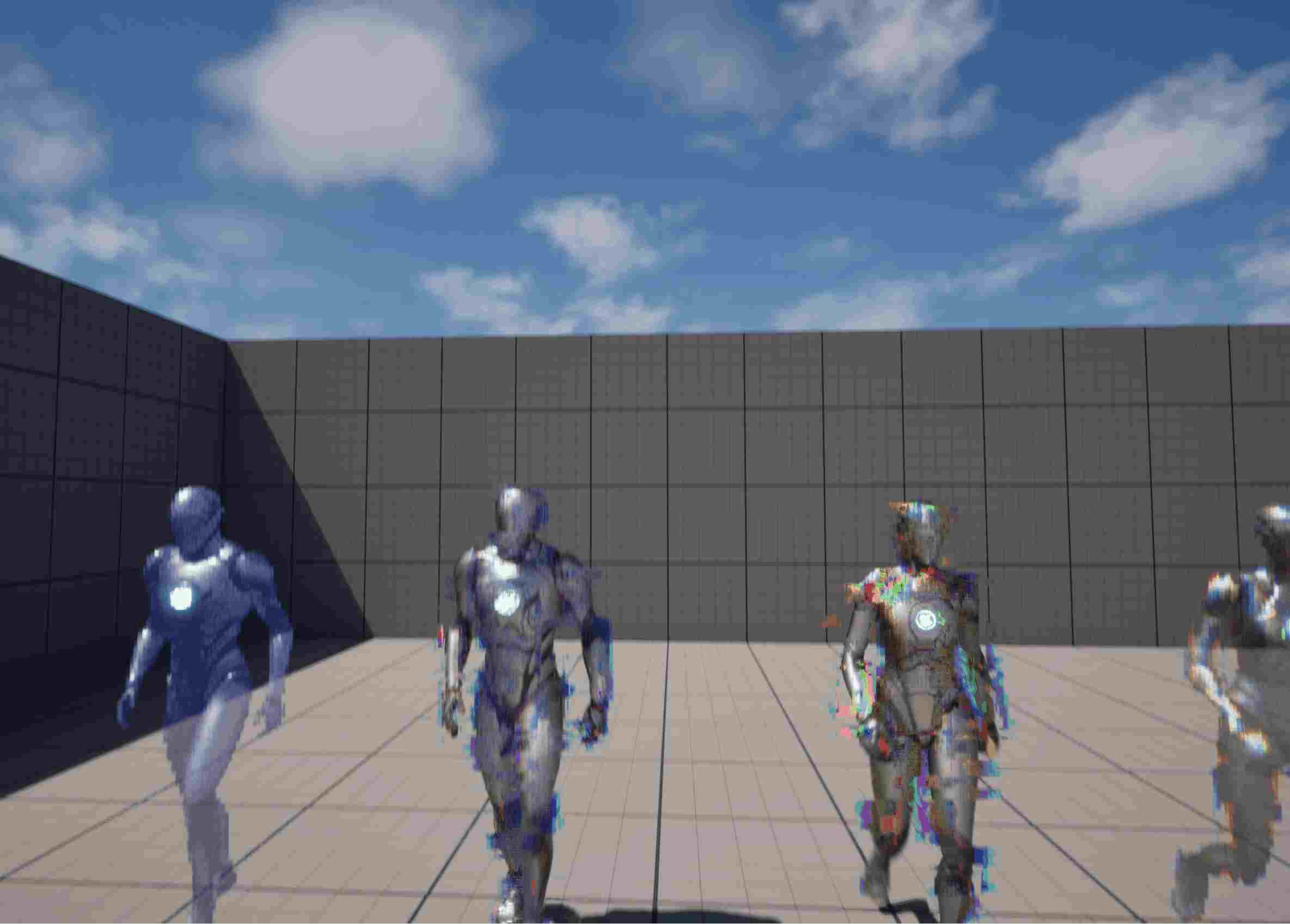 Comparison of opaque vs transparent hologram approaches