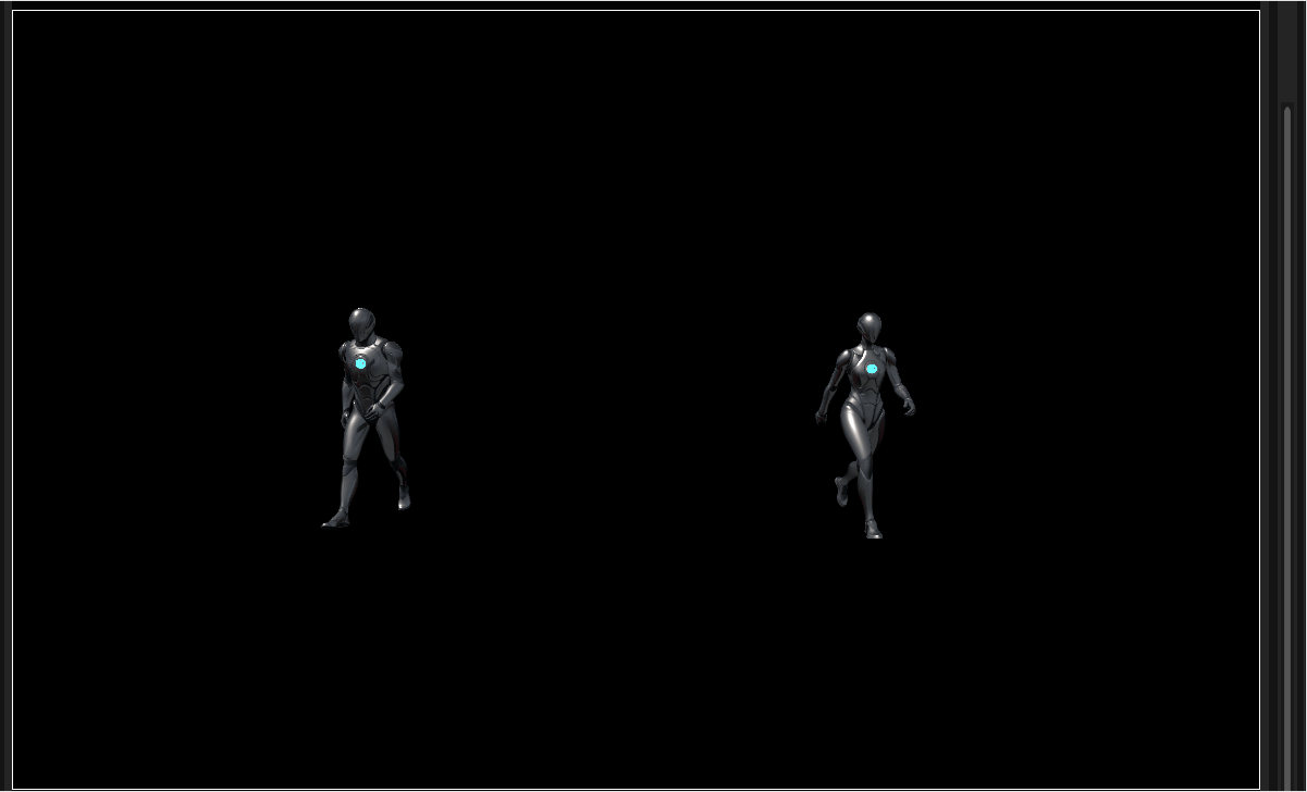 Render target showing isolated hologram mesh