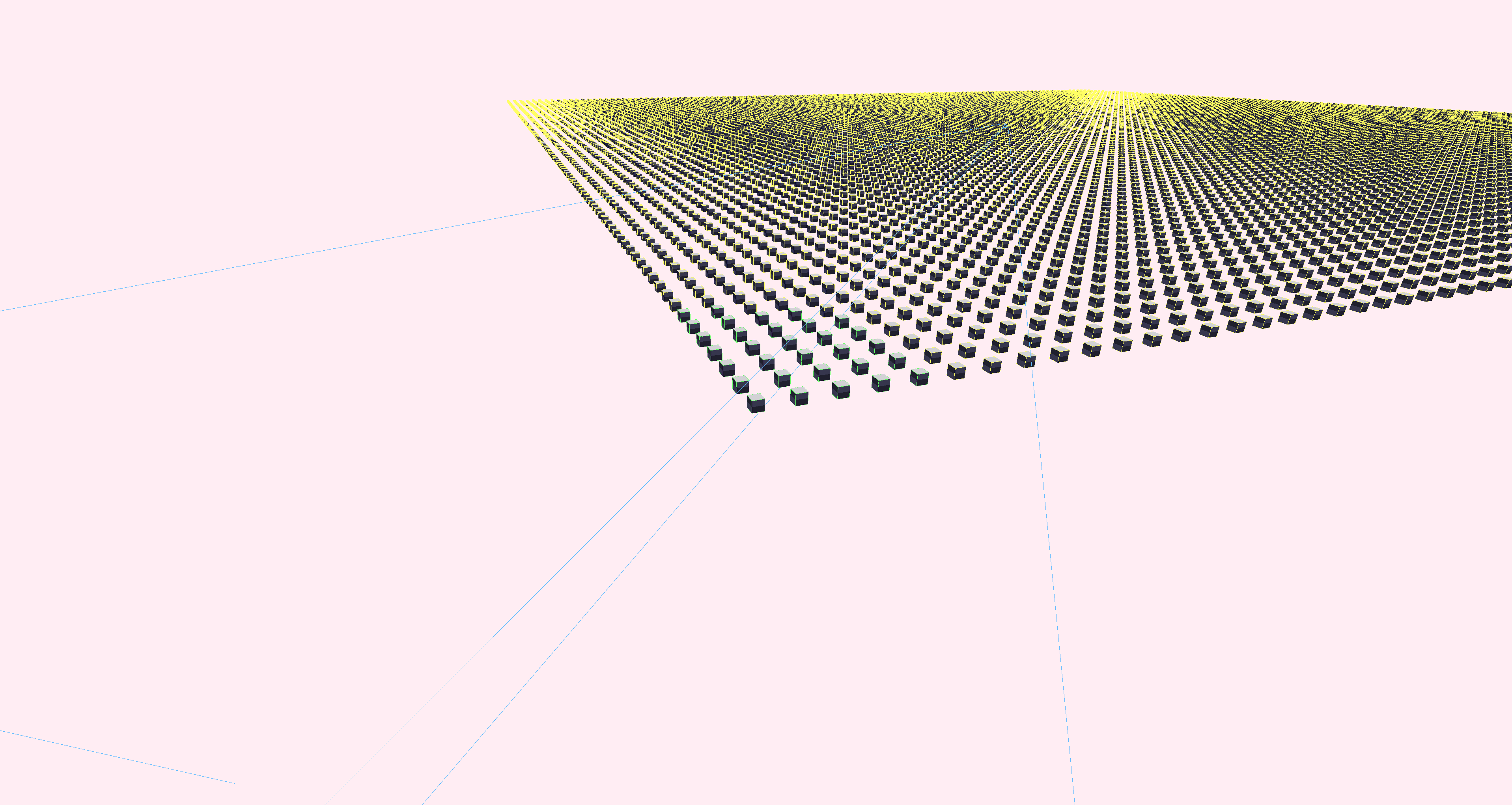 Massive instanced grid rendering